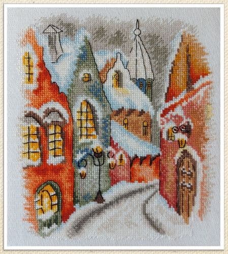 Winter in the Mountains cross stitch chart by Artmishka Cross Stitch